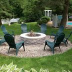 Stone Firepit Outdoor Living Area Sussex County NJ